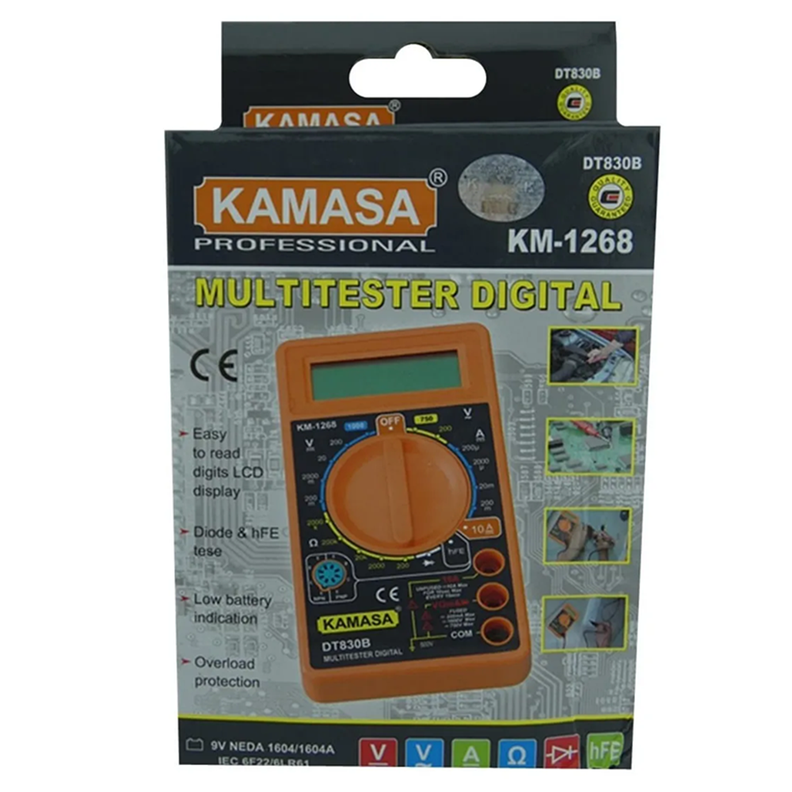 Multimetro Multitester Digital Kamasa Km1268-1