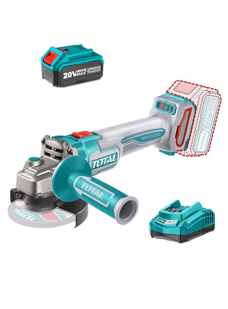 Galletera Esmeril Angular 20v 115mm Bat+ Carg Tagli21154-0