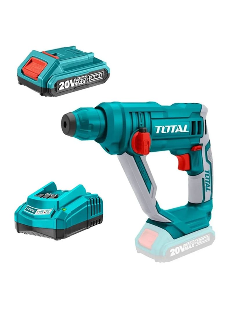 Rotomartillo Sds Plus 20v Bateria + Cargador Total-0