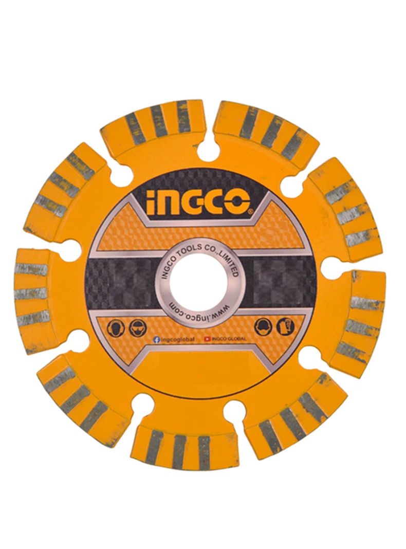 Disco Diamantado Segmentado 5 130mm Ingco Dmd011301
