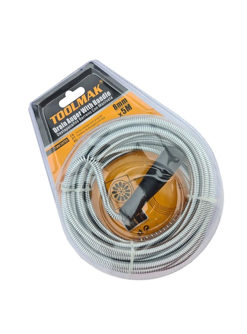 Llave Ganzua Laucha Destapador Cañeria 5mt 8mm Tmk-1