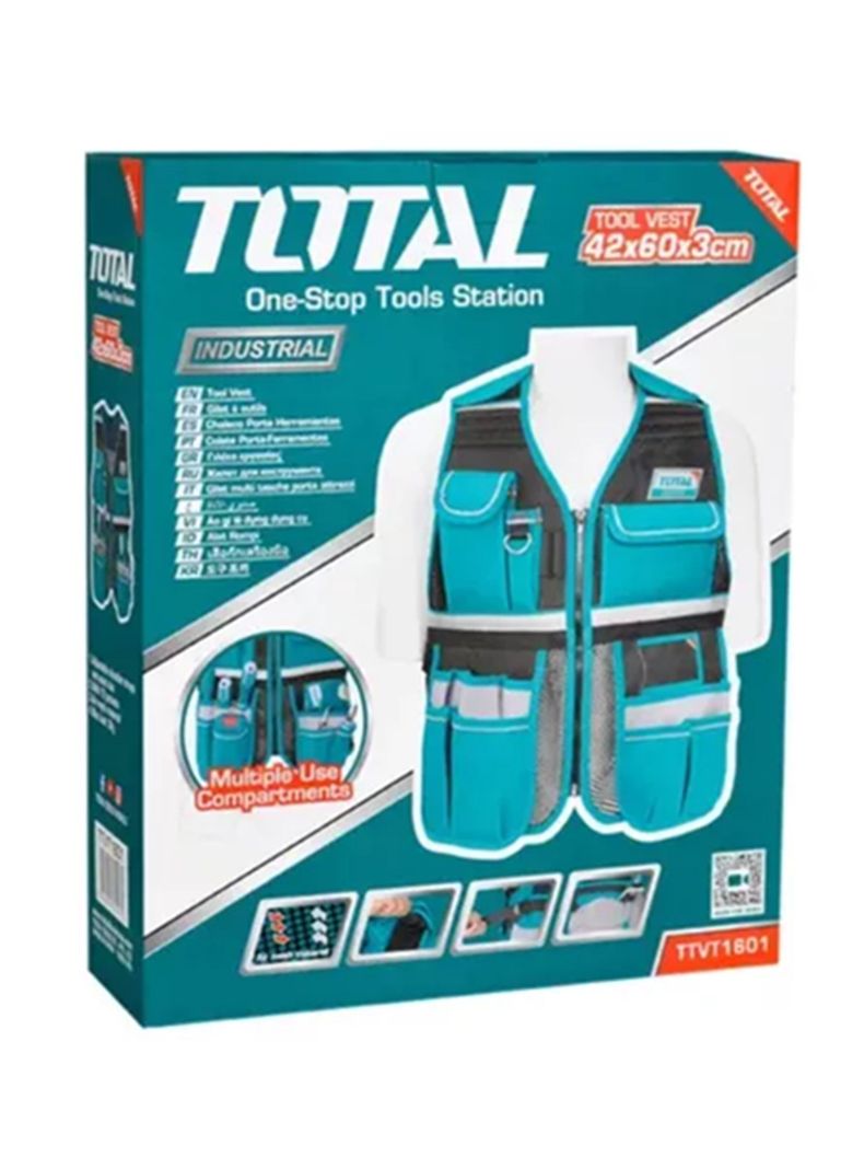 Chaleco Coleto Porta Herramientas Industrial Total Ttvt1601-1