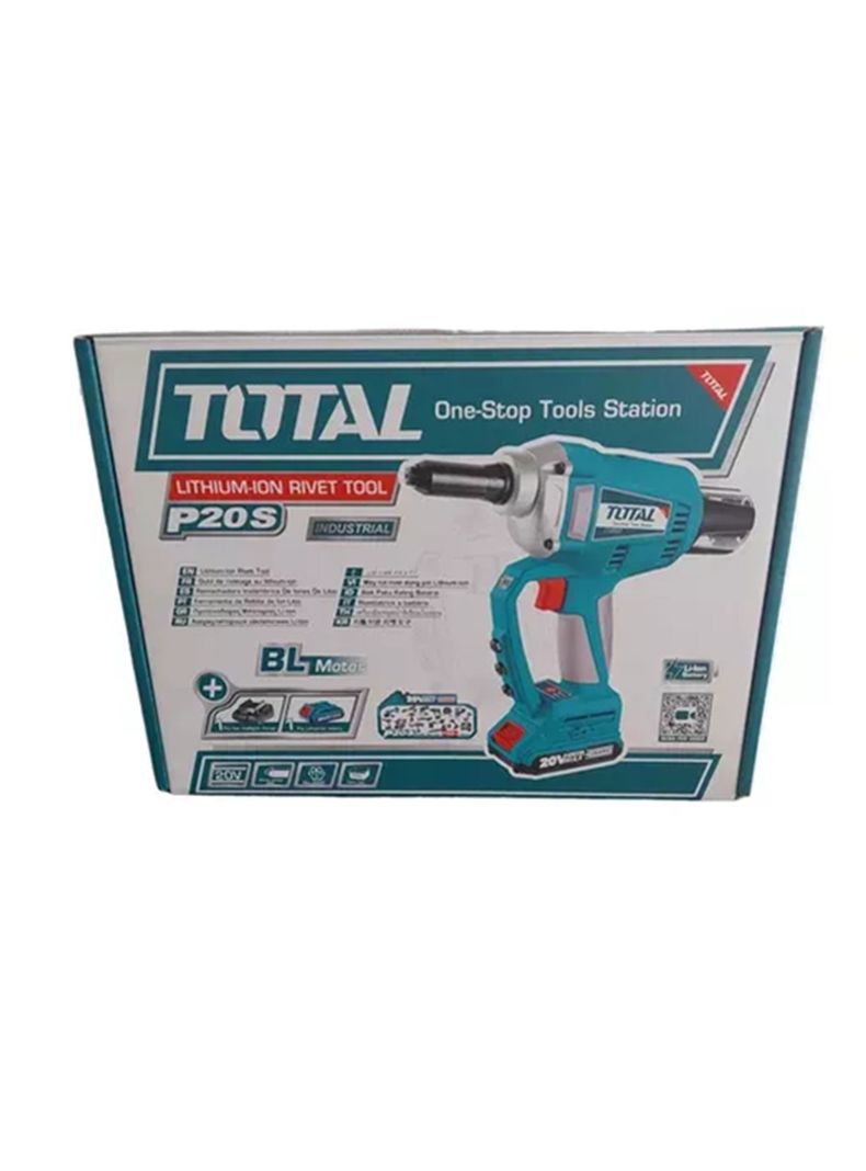 Remachadora Inalámbrica 20v Bat+ Cargador Total Trtli20051-2