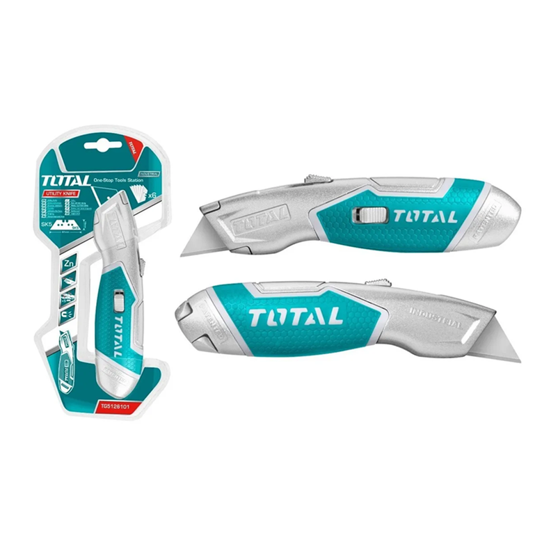 Cuchillo Cartonero Retráctil Total Tg5126101-1