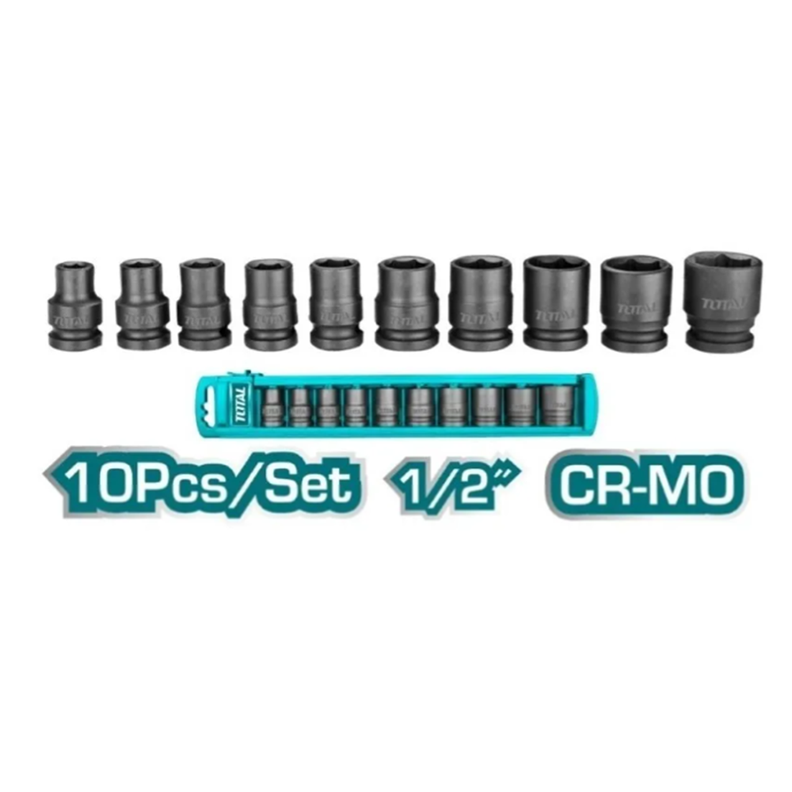 Set De Dados Corto De Impacto 1/2 10 Piezas Total-1