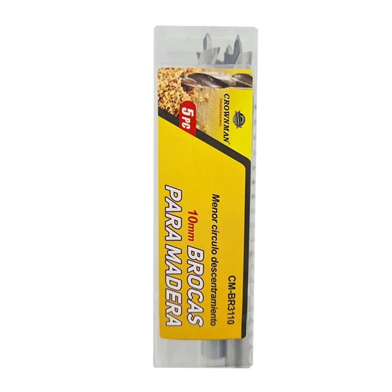 Set De Brocas Para Madera 10mm 5 Piezas Cmbr3110-0