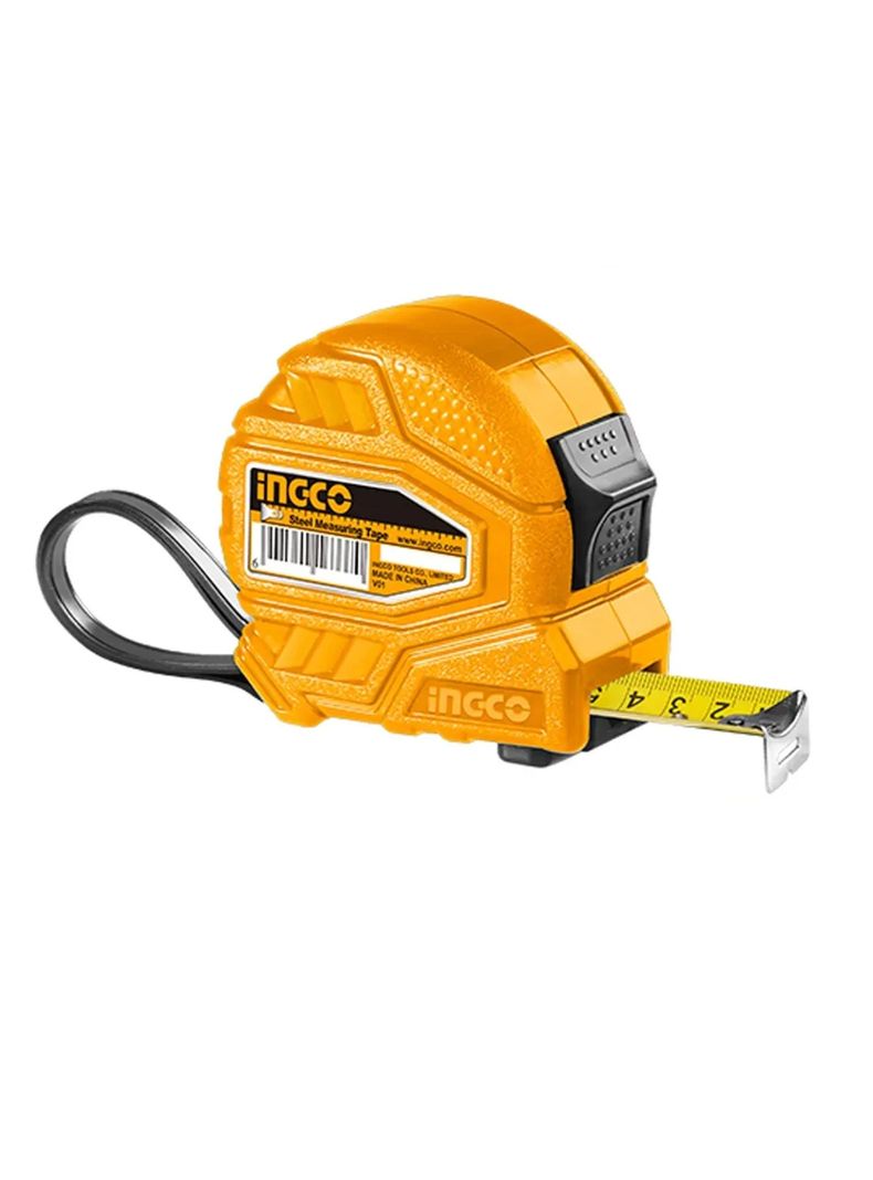 Huincha Cinta De Medir Metrica De Acero 5m Ingco Hsmt26525-0