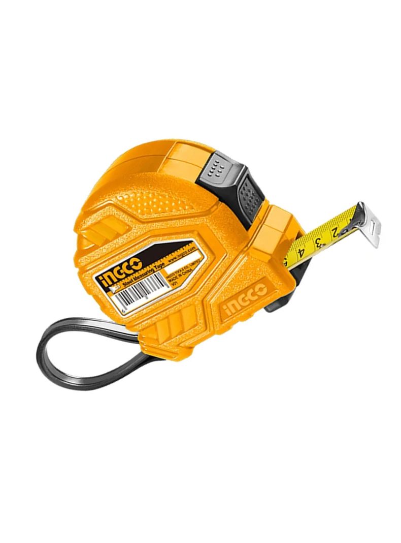 Huincha Cinta De Medir Metrica De Acero 5m Ingco Hsmt26525-1