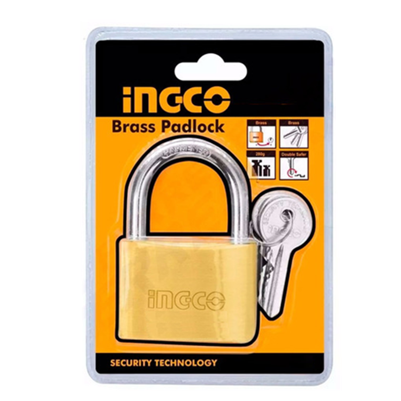 Candado Seguridad De Bronce 30mm Ingco Dbpl0302-0