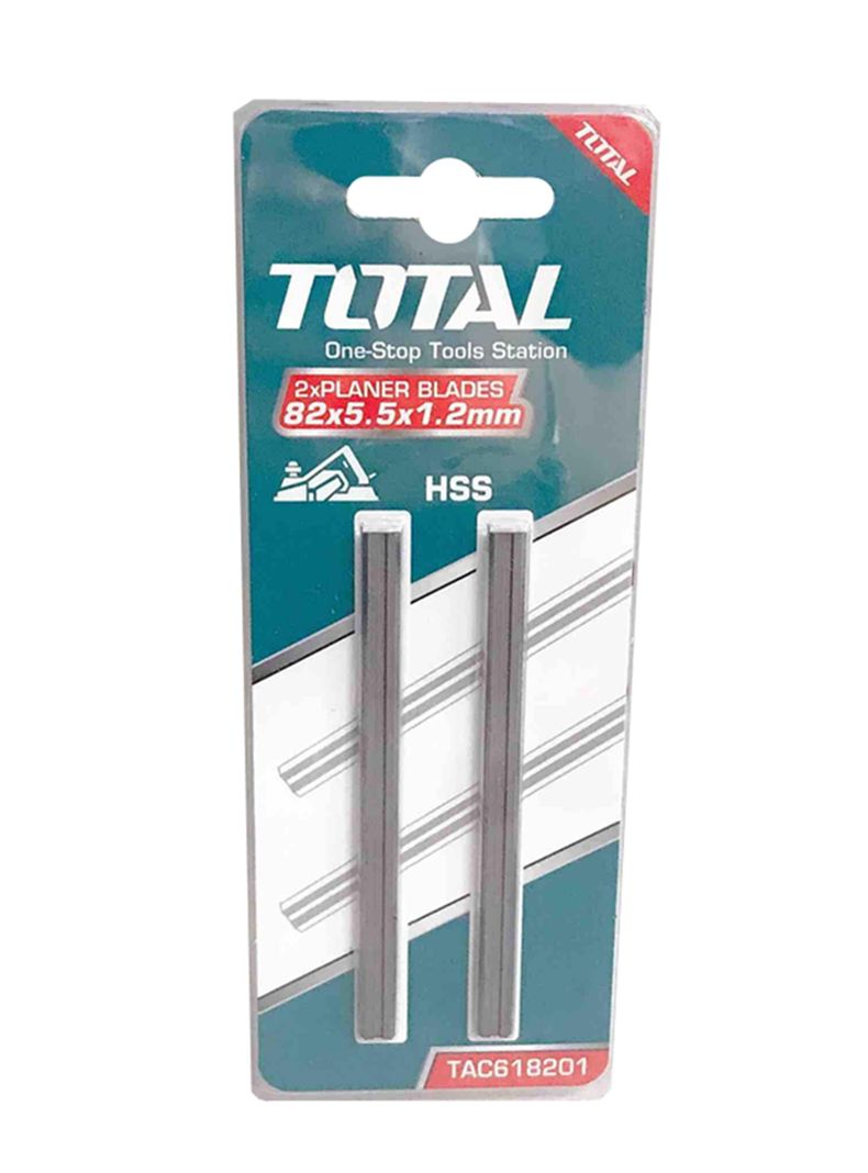 2x Cuchillas Repuesto Cepillo Eléctrico 82mm Total-0