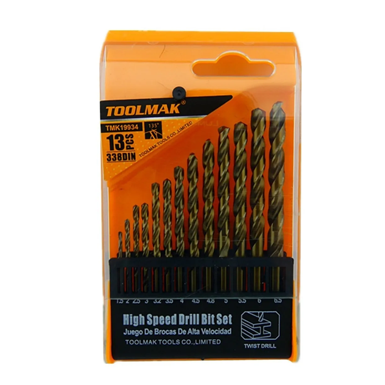 Kit Set Juego Brocas Para Metal 13 Piezas Tmk19934-0