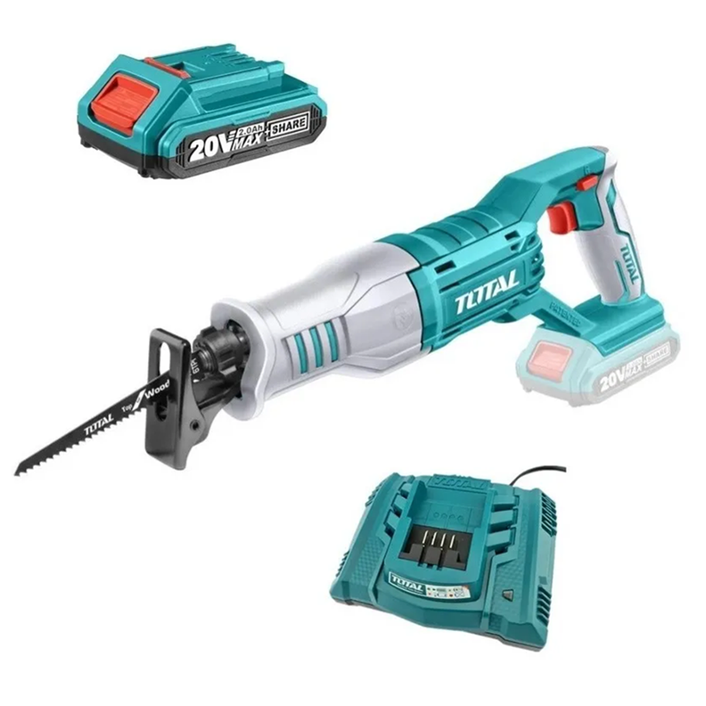Sierra Sable 20v Bateria+ Cargador Total Trsli1151