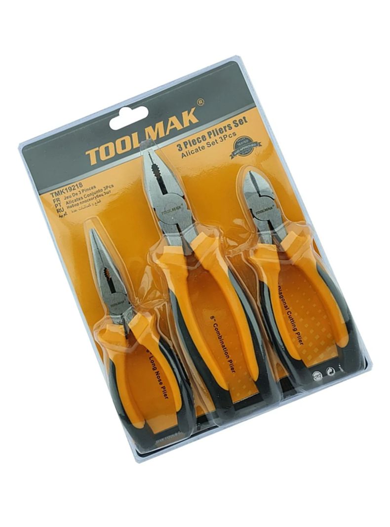 Set Kit Juego De Alicates 3 Piezas Tmk19218-1