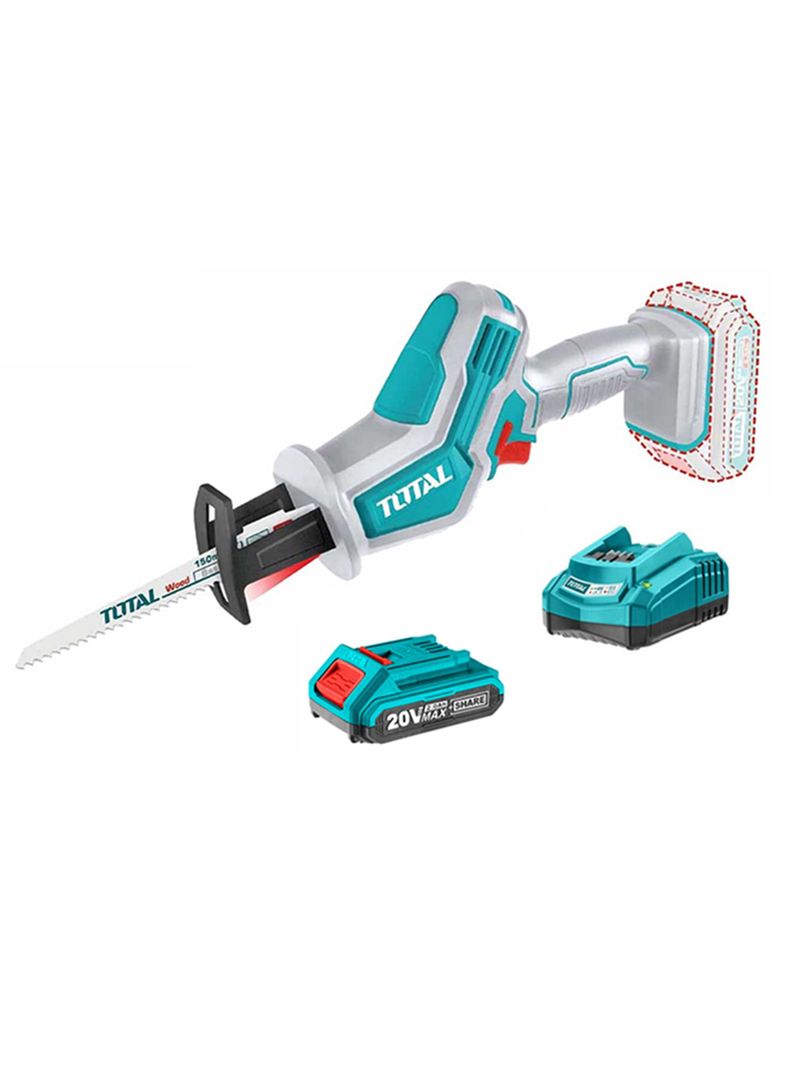 Sierra Sable Inalambrica 20v Bat+ Cargador Total Trsli6506-0