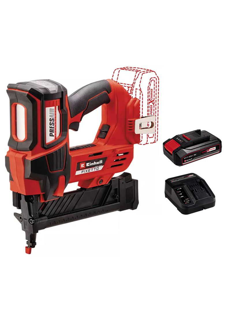 Pistola Clavadora Inalámbrica 18v Fixetto S 18/38 Bat+ Carg Einhell -0