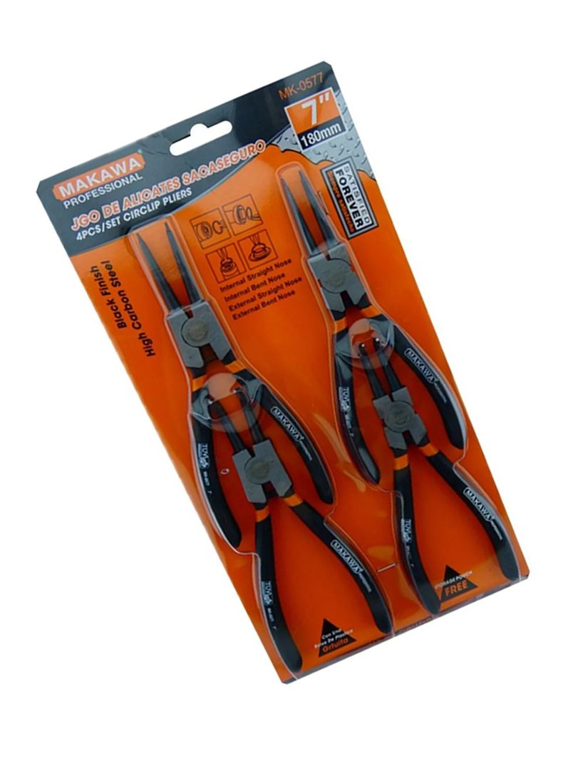 Set De Alicates Sacaseguros 7 Pulgadas Mk0577-1