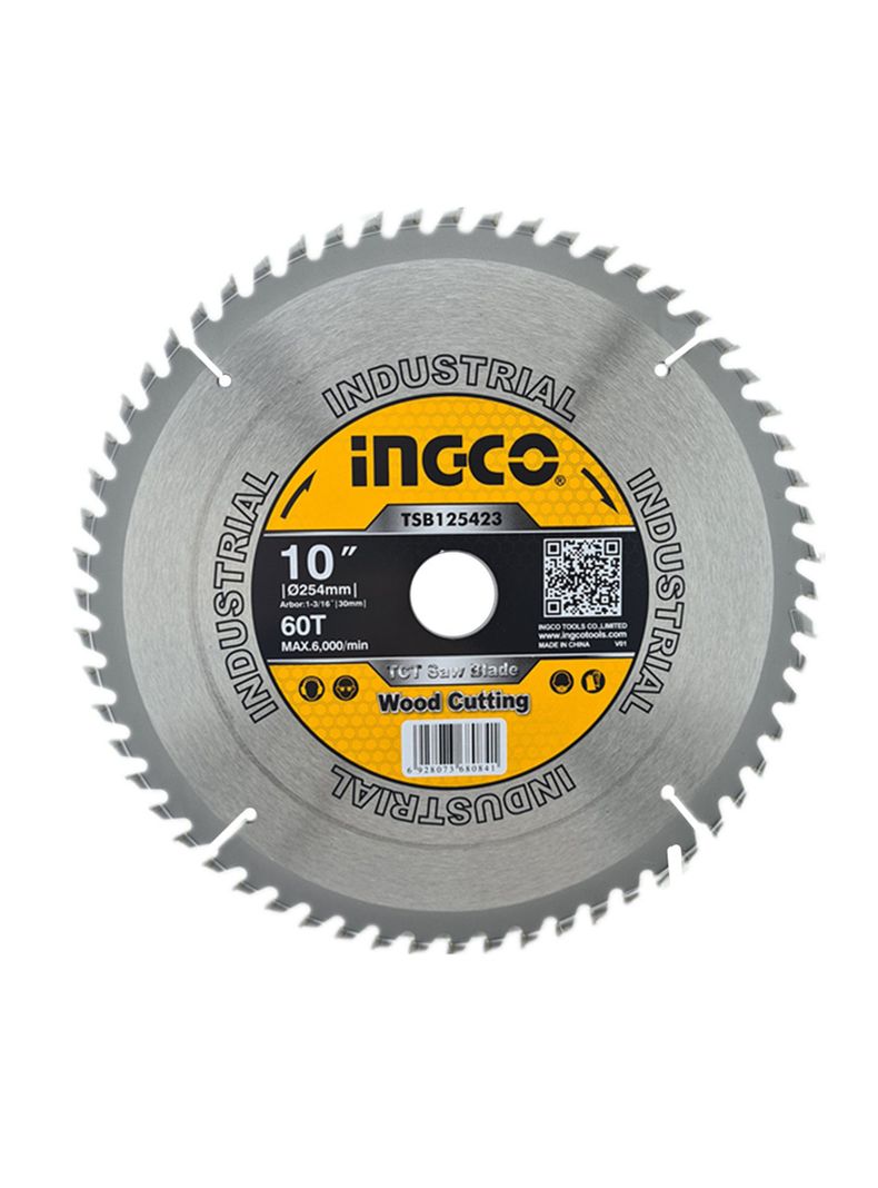 Disco De Corte 60 Dientes 10 Pulgadas Ingco Tsb125423-0