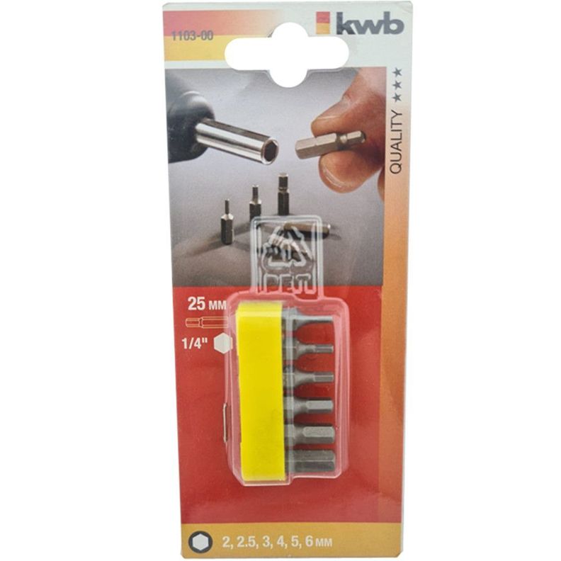 Juego De Puntas Taladro 6 Piezas Kwb 110300