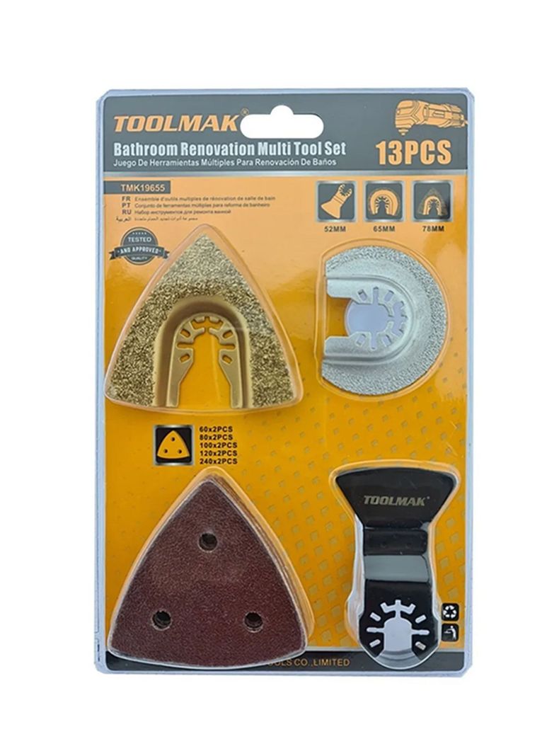 Herramienta Multiples Oscilante Multiuso 13pcs Tmk-0