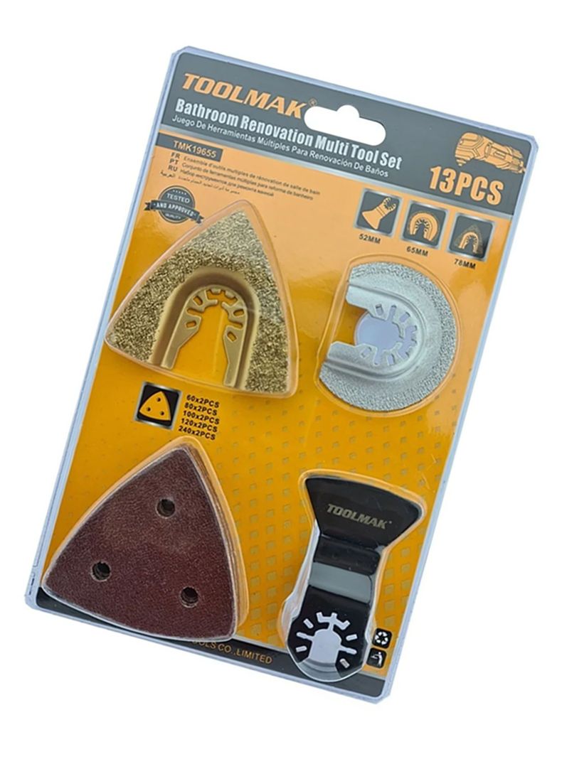 Herramienta Multiples Oscilante Multiuso 13pcs Tmk-2