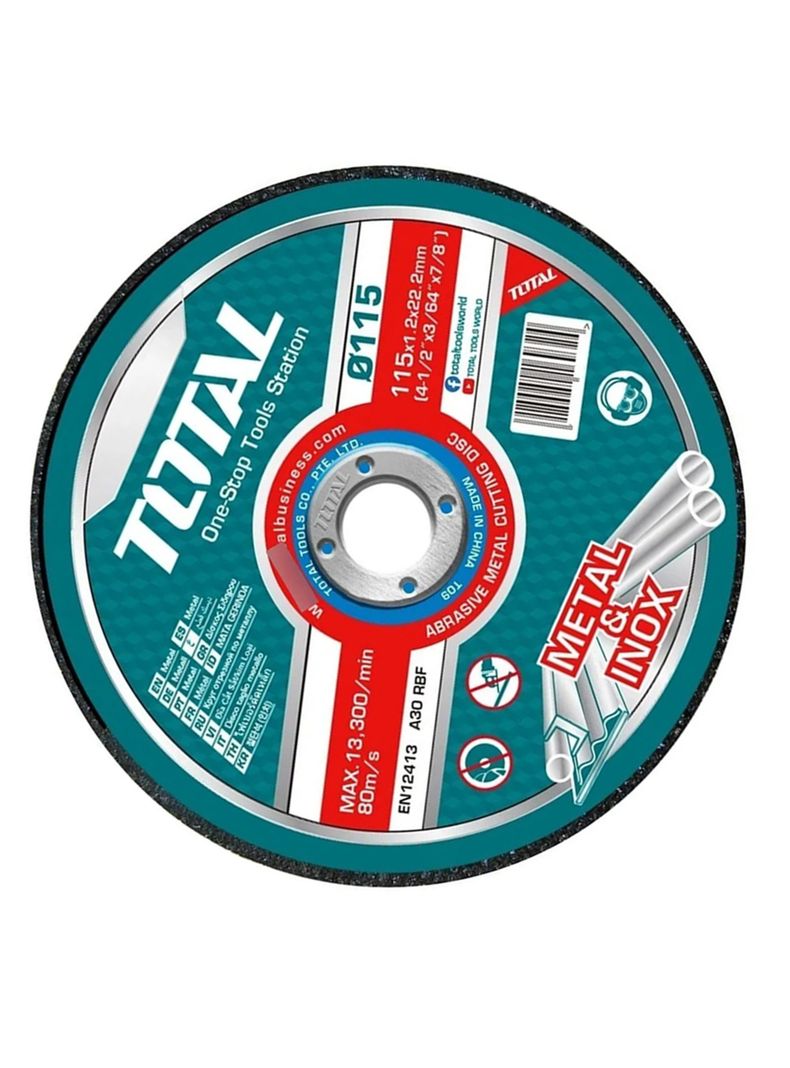 Disco Corte Metal Acero Inox 115mm 25 Unds Total-2