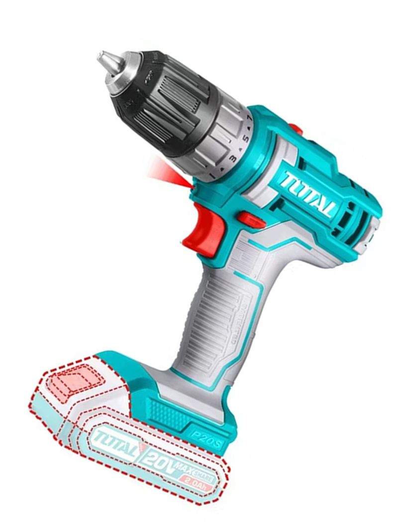 Taladro Atornillador 20v Bat + Carg Total Tdli200518-1