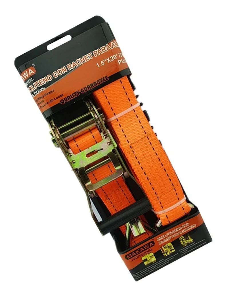 Eslinga Cinta Amarre Ratchet 1,5 Pulg X 20 Ft Mk-1