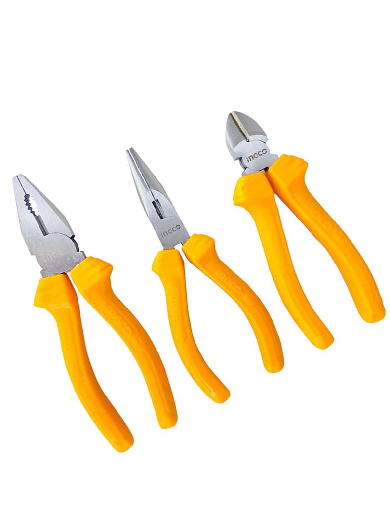 Set De Alicates Universal Combinados 3 Pcs Ingco Hkps08311   -2