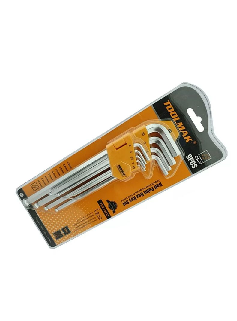 Juego De Llaves Allen Hexagonal 9 Piezas Tmk19033-0