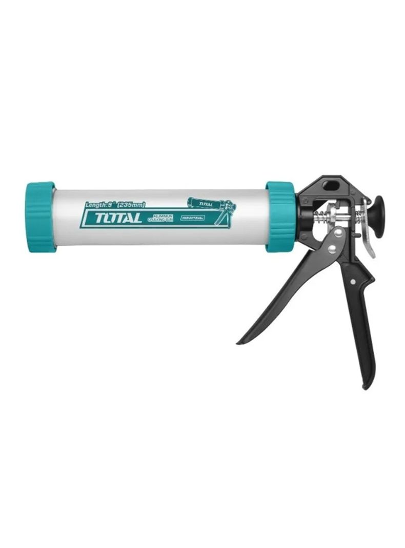 Pistola Calafatera Aluminio Silicona 9 PulG Total-0