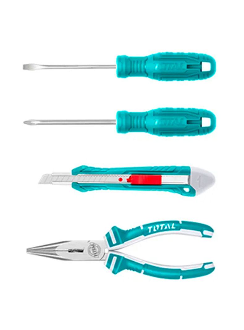 Kit Juego Herramientas Manuales 6 Piezas En Estuche Total-1