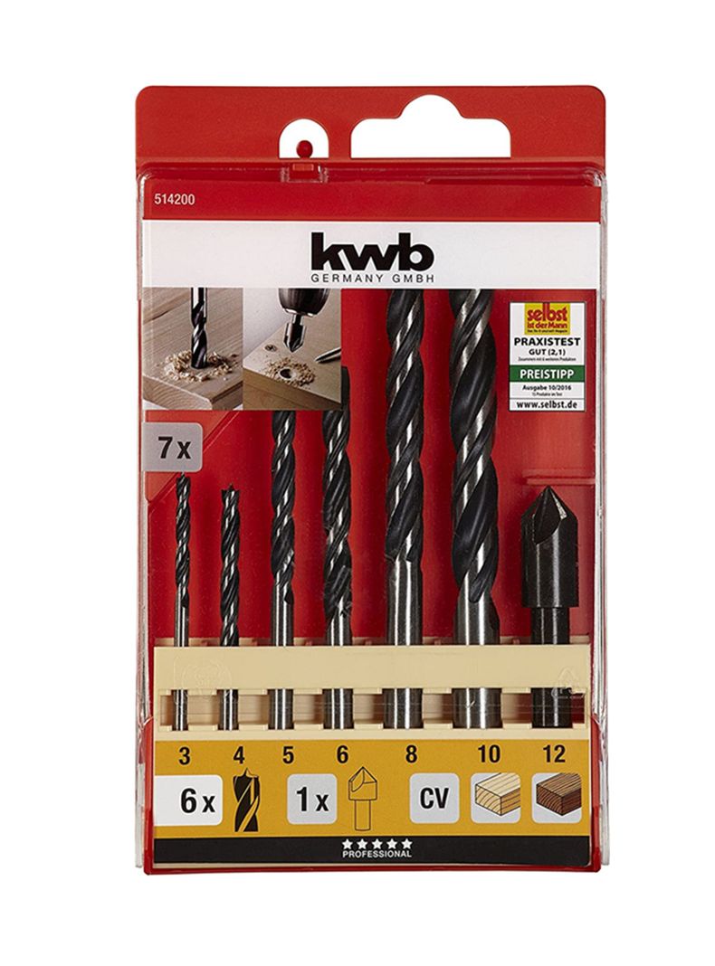 Set De Brocas Para Madera 7 Piezas Kwb 514200-1