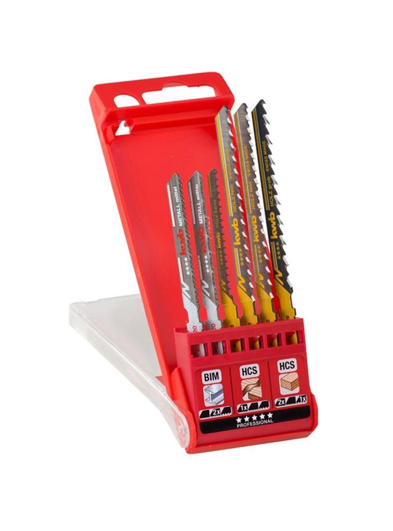 Set Repuesto Hoja Para Sierra Caladora 6 Pcs Kwb 625620