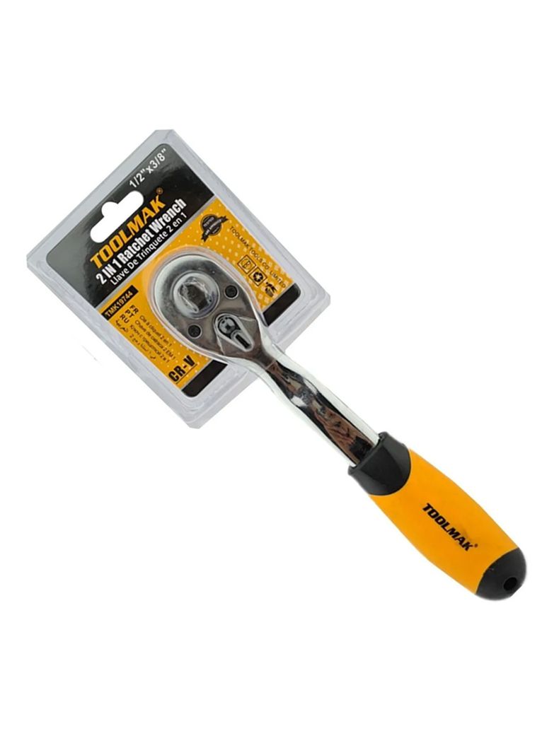 Llave Chicharra Combinada 2 En 1 1/2 Y 3/8 Toolmak-1