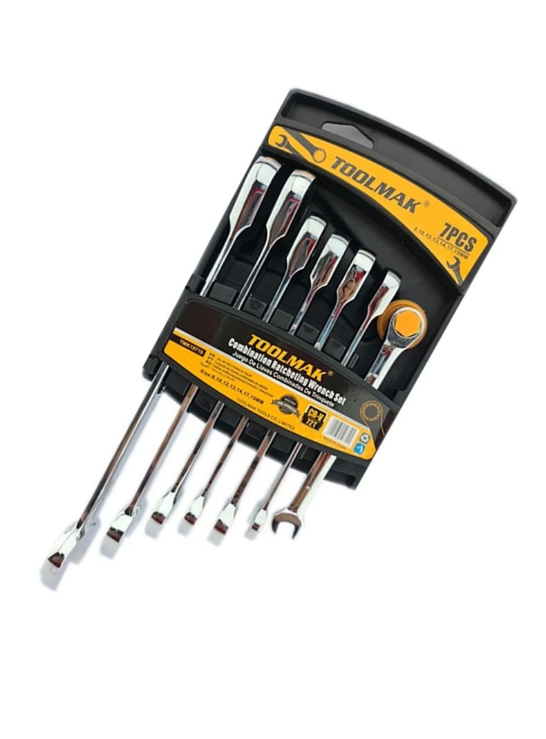 Set Llaves Punta Corona Con Chicharra 7 Piezas Tmk-2