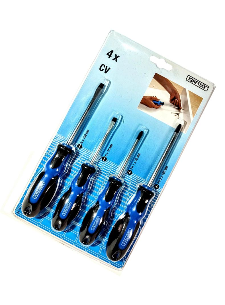 Kit Set Juego Destornilladores 4 Piezas Kraftixx 141190-2