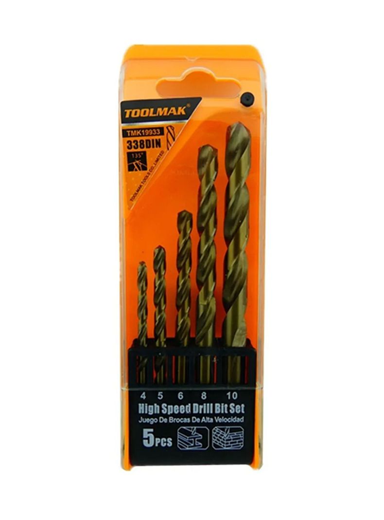 Kit Set Juego Brocas Para Metal 5 Piezas Tmk19933-0