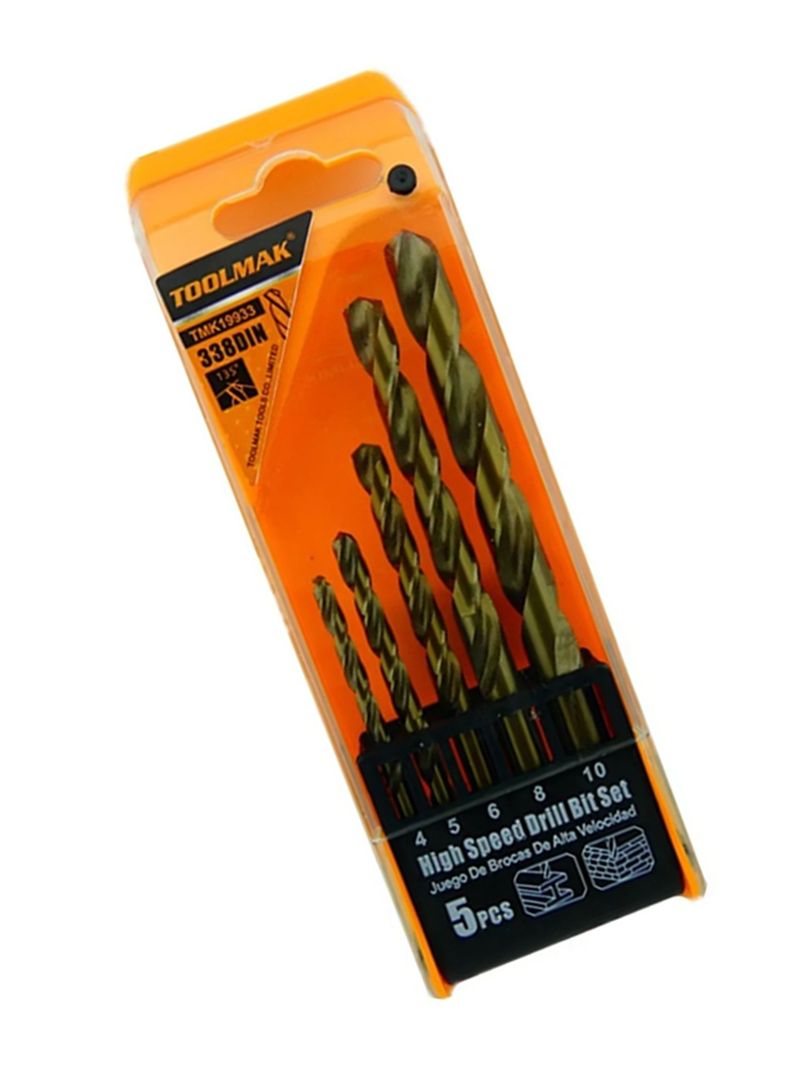 Kit Set Juego Brocas Para Metal 5 Piezas Tmk19933-1
