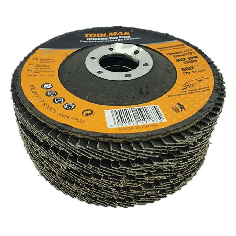 Pack5 Disco Lijas Pulir Traslapado Laminados Metal-0