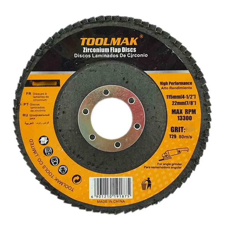 Pack5 Disco Lijas Pulir Traslapado Laminados Metal-1