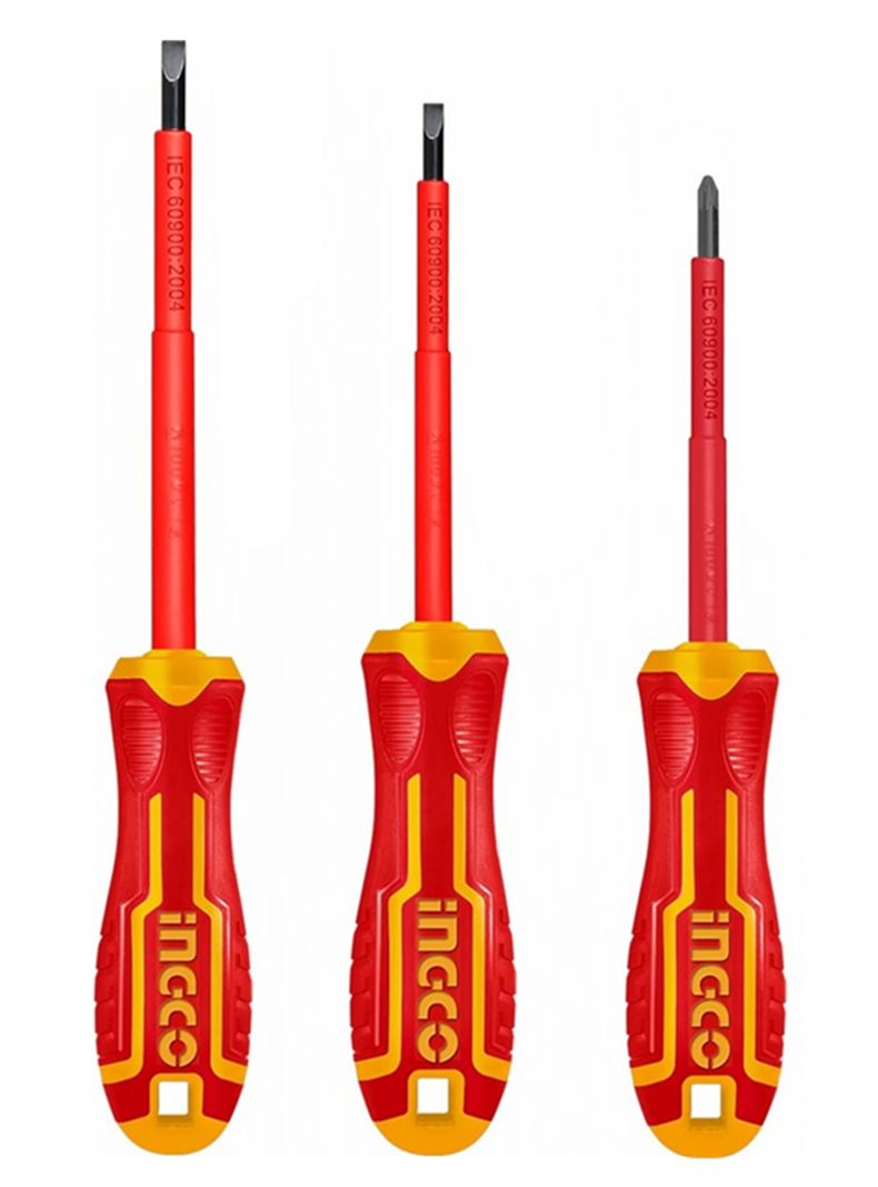 Set Destornilladores Electricos Aislado 3pcs Ingco Hkisd0308  -0