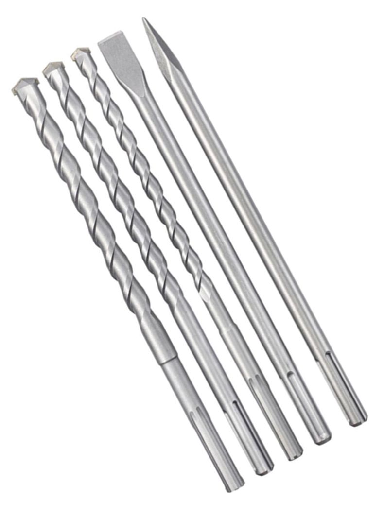 Set Juego De Broca Cincel P/ Rotomartillo Sds Max 5 Pcs Kwb   -1