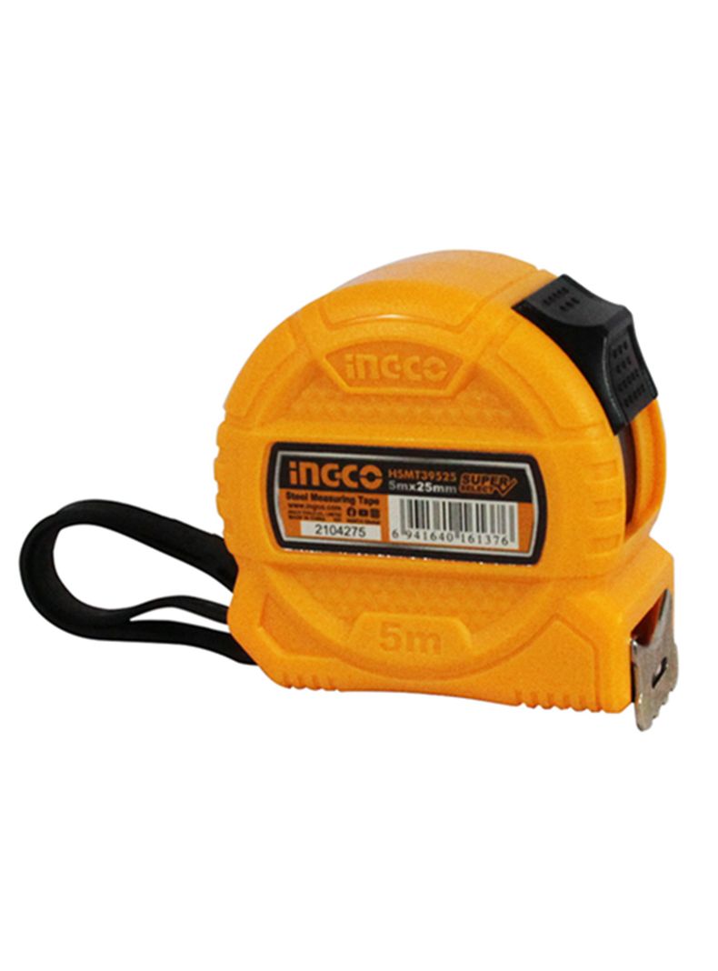 Cinta Huincha De Medir Metrica De Acero 5m Ingco Hsmt39525  -0