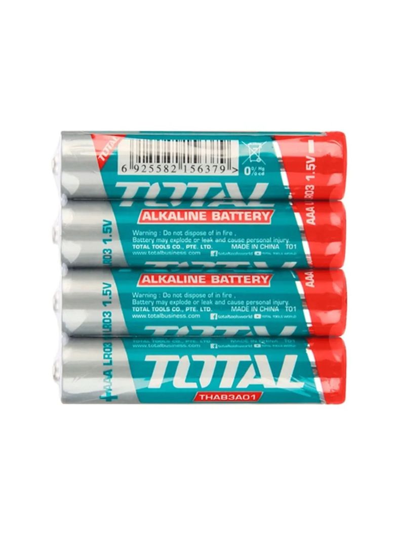 Pilas Aaa 1.5v Alcalina 4 Unidades Total Thab3a01-1