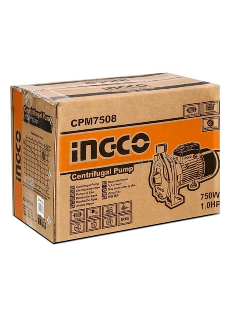 Bomba Centrífuga 750w 1hp Ingco Cpm7508-1
