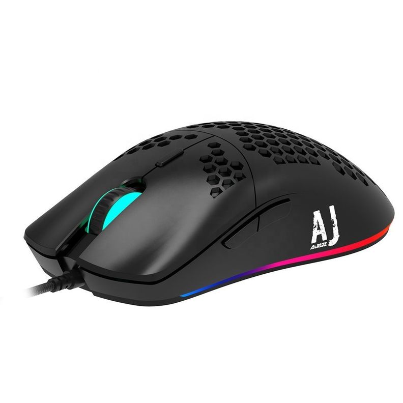 Mouse Gamer Ultraligero Rgb 16.000 Dpi Programable - Ajazz-0
