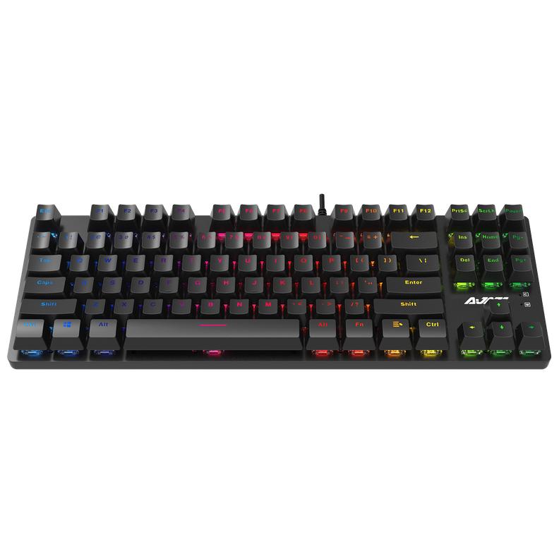 Teclado Mecánico Gamer Retroiluminado 87 Teclas Blue - Ajazz-0