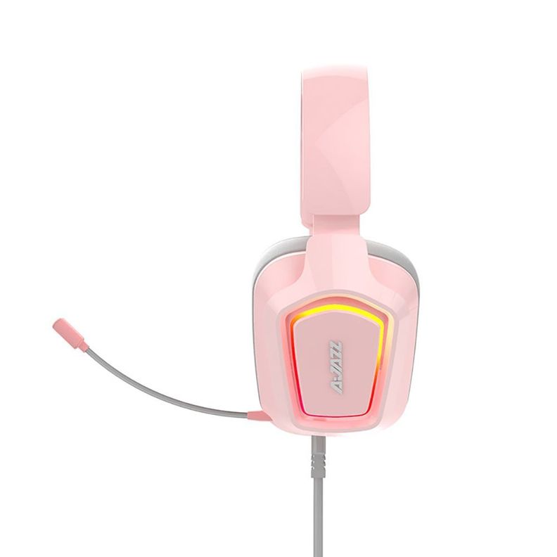 Audifonos Gamer 7.1 Usb Led Ajazz Ax368 Rosa-1