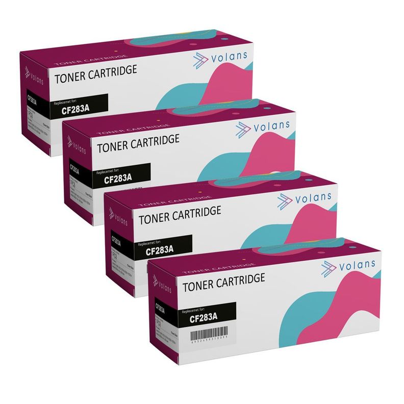 Pack 4 toner Alternativo 83A 283A CF283A -0