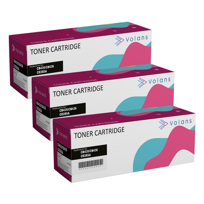 Pack 3 Toner Alternativo Ce285a 85a-0